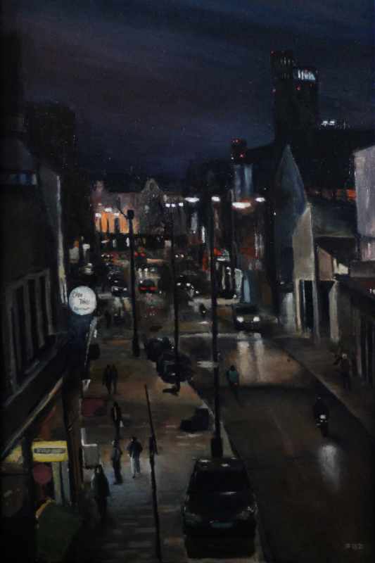 Deptford High Street 9.45pm 50 x 100 cm